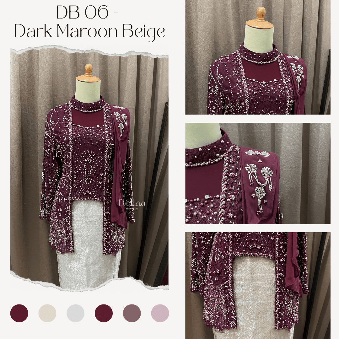 DB 06 Dark Maroon Beige